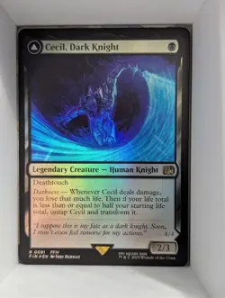 Magic the Gathering Final Fantasy Cecil, Dark Knight Final Fantasy Foil - Image 3