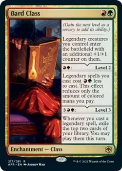 MTG Bard Class AFR Rare Foil #217 - Image 1