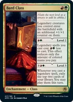 MTG Bard Class AFR Rare Foil #217 - Image 2