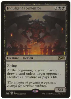 MTG Indulgent Tormentor FOIL Magic 2015 M15 Rare LP - Image 3