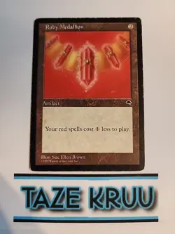 Ruby Medallion Tempest Heavy Play Mtg - Image 1