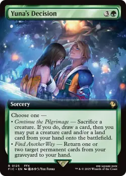Yuna's Decision (Extended Art) FINAL FANTASY Commander - Near Mint Foil - Image 1