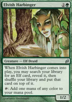 1x Elvish Harbinger Heavy Play MTG Magic - Kid Icarus - - Image 1
