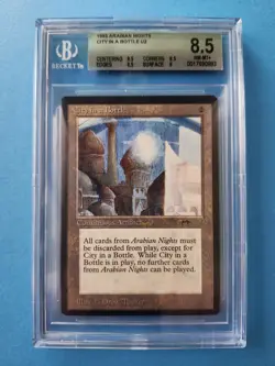 City in a Bottle Arabian Nights MTG Reserved List Graded BGS QUAD 8.5 NM-MT+!!! - Image 1