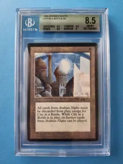 City in a Bottle Arabian Nights MTG Reserved List Graded BGS QUAD 8.5 NM-MT+!!! - Image 3
