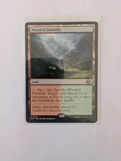 MtG Modern Horizons 3 MH3 Wooded Foothills Land Art Magic R 0236 - Image 1