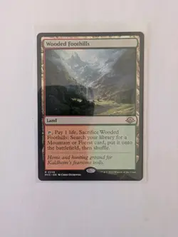 MtG Modern Horizons 3 MH3 Wooded Foothills Land Art Magic R 0236 - Image 3