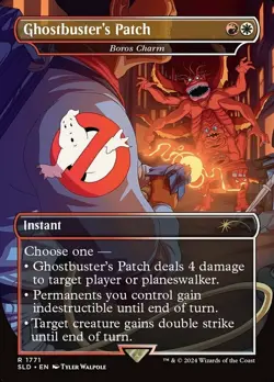 [1x] Ghostbuster's Patch - Boros Charm - Foil Near Mint, English Secret Lair MTG - Image 1