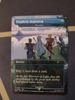 Prophetic Beginning - Preordain - Final Fantasy MTG Promo (6 available) - Image 2