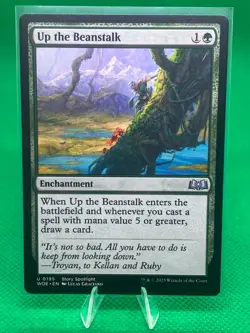 MTG Trading Card - Up the Beanstalk - WOE Wilds of Eldraine - Image 2