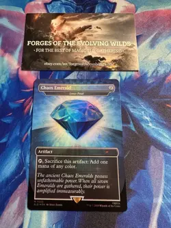 Chaos Emerald Blue 7033 Foil Lotus Petal Sonic the Hedgehog Secret Lair - Image 1