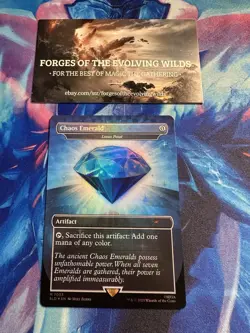 Chaos Emerald Blue 7033 Foil Lotus Petal Sonic the Hedgehog Secret Lair - Image 2