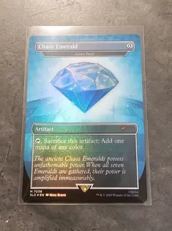 Chaos Emerald Blue 7033 Foil Lotus Petal Sonic the Hedgehog Secret Lair - Image 6