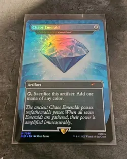 Chaos Emerald Blue 7033 Foil Lotus Petal Sonic the Hedgehog Secret Lair - Image 7