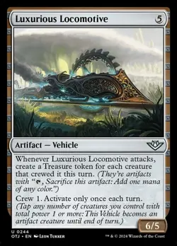 MTG *Uncommon* #244 Luxurious Locomotive Outlaws of Thunder Junction Near Mint - Image 1