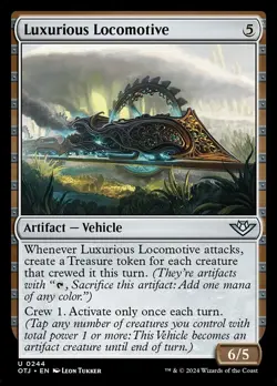 MTG *Uncommon* #244 Luxurious Locomotive Outlaws of Thunder Junction Near Mint - Image 2