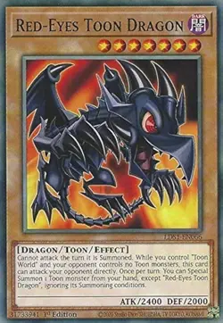 Red-Eyes Toon Dragon Yu-Gi-Oh! LDS1-EN066 1st Common - Image 2