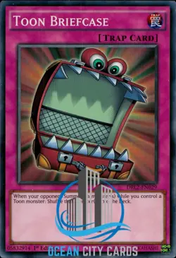 Yugioh DRL2-EN029 Toon Briefcase Super Rare 1st Edition - Image 1