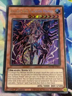 Yu-Gi-Oh! TCG Galaxy-Eyes Tachyon Primal MZTM-EN011 Secret Rare NM/M - Image 1