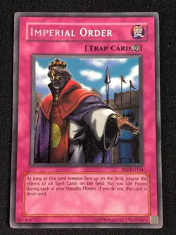YUGIOH IMPERIAL ORDER PSV-EN104 SECRET MP - Image 1