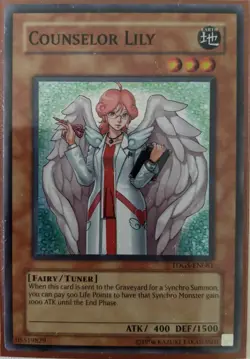 YuGiOh Counselor Lily Super Rare TDGS-EN081 - Image 2
