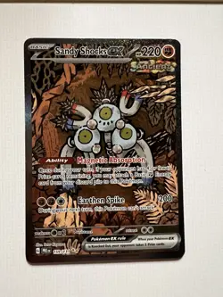 PokÃ©mon TCG Prismatic Evolutions Sandy Shocks EX Card 159/131 Sir - Image 1