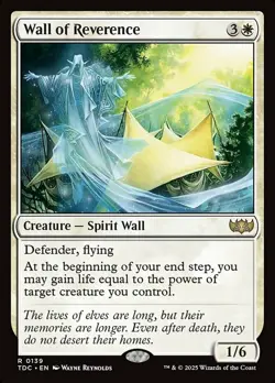 x1 Wall of Reverence R MTG Commander: Tarkir: Dragonstorm M/NM, English - Image 1