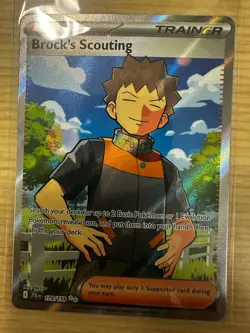 Brock's Scouting PokÃ©mon Journey Together Full Art Ultra Rare Card 179/159 - Image 1