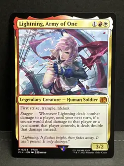 Lightning, Army of One - M 0233 - Final Fantasy - MTG Magic The Gathering NM - Image 1