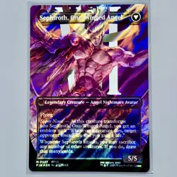 Sephiroth, Fabled Soldier M 0527 Borderless SURGE Foil Final Fantasy MtG - Image 2