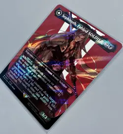 Sephiroth, Fabled Soldier M 0527 Borderless SURGE Foil Final Fantasy MtG - Image 3