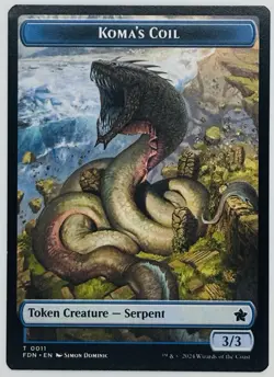 MTG Scion of the Deep   Koma's Coil Doubled-Sided Token Foundations Regular - Image 2