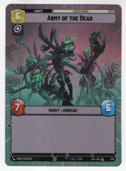 Star Wars Unlimited LotF Hyperspace Foil Card LOF976 Army Of The Dead - Image 1