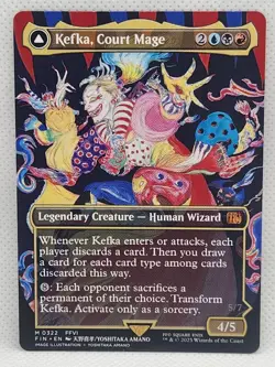 MTG / Final Fantasy - Kefka, Court Mage English Borderless Mythic 0322 - Image 1