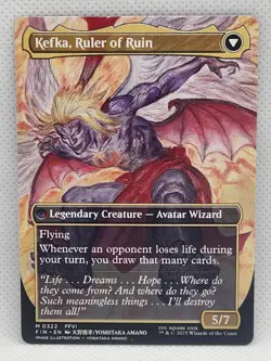 MTG / Final Fantasy - Kefka, Court Mage English Borderless Mythic 0322 - Image 2