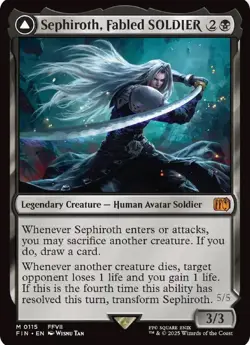 Sephiroth, Fabled SOLDIER - FINAL FANTASY (FIN) - Mythic Regular 0115 MTG Magic - Image 3