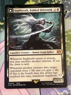 Sephiroth, Fabled SOLDIER - FINAL FANTASY (FIN) - Mythic Regular 0115 MTG Magic - Image 1