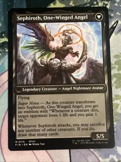 Sephiroth, Fabled SOLDIER - FINAL FANTASY (FIN) - Mythic Regular 0115 MTG Magic - Image 2