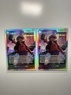 Monkey.D.Luffy ST26-005 SR ONE PIECE Card Game NM Purple Starter Deck 26 NM x 2 - Image 1