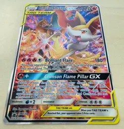 Charizard & Braixen GX SM230 - Tag Team Black Star Promo - Pokemon TCG Card NM - Image 2