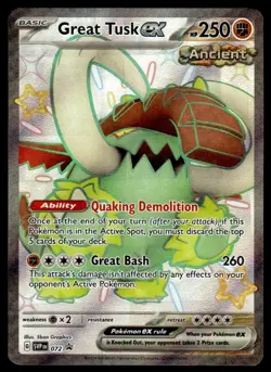 Pokemon TCG SV: Scarlet & Violet Promo Cards #072 Great Tusk ex NM - Image 1