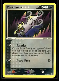 2005 EX - Deoxys Poochyena #70 Non Holo Pokemon Card - Image 3