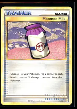 2010 HeartGold & SoulSilver Moomoo Milk Non Holo Pokemon Card #94 - Image 1