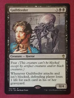 Magic The Gathering COMMANDER 2016 C16 GUILTFEEDER black card MTG - Image 1