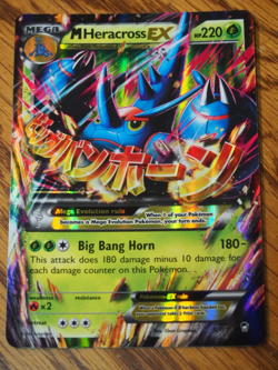 Pokemon 2014 Pokemon XY Furious Fists Heracross EX foil card in mint condition - Image 8