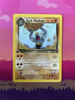 Pokemon Card Dark Machoke Team Rocket 1st Edition Uncommon 40/82 Near Mint - Image 1