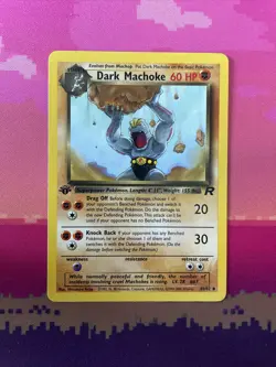 Pokemon Card Dark Machoke Team Rocket 1st Edition Uncommon 40/82 Near Mint - Image 3