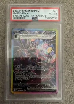PSA 8 Hydreigon ex 240/191 SIR Surging Sparks SSP Pokemon Card MINT - Image 3