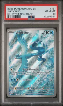 GEM MINT PSA 10 POKEMON JTG EN-JOURNEY TOGETHER ILLUSTRATION RARE 161 ARTICUNO - Image 1