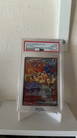 Pokemon Victini EX Battle Winner Promo 078/SV-P PSA 10 Championship SV3s IN SAR - Image 5
